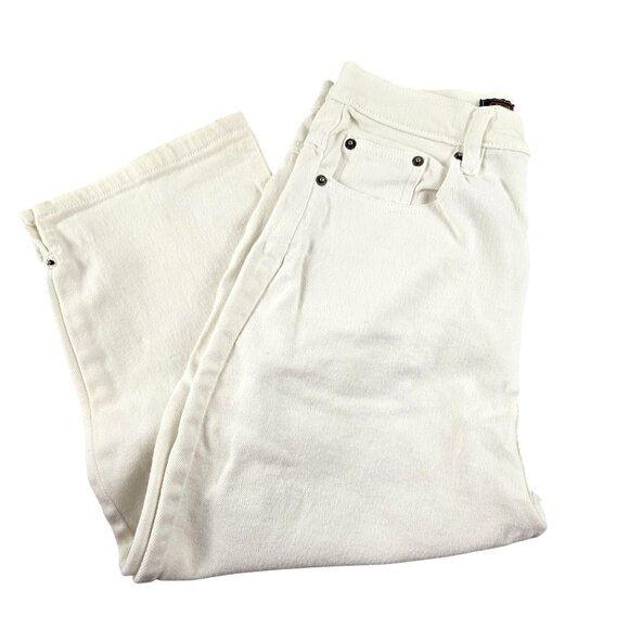 Route 66 Capri Jeans White Juniors Womans Stretch Size 11/12  JH1787 - Picture 2 of 8